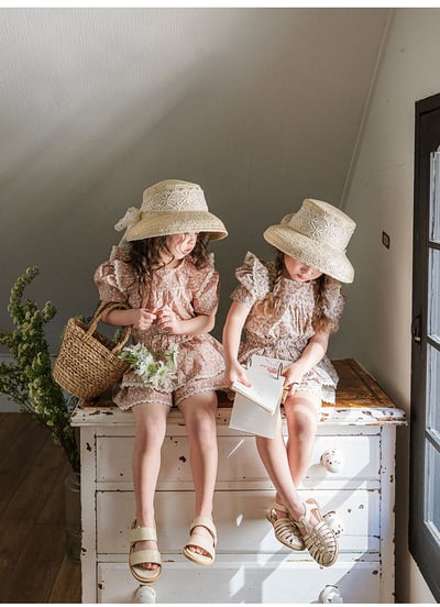 甜美碎花雙層褲裙7