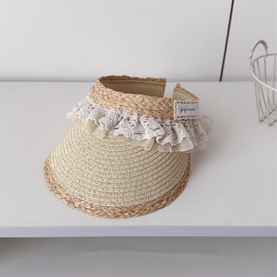 甜美花邊空頂帽2