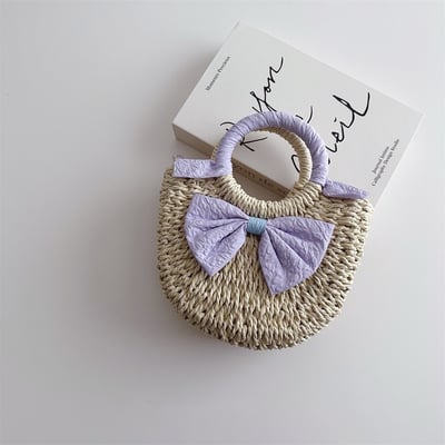 兒童草編手提包5