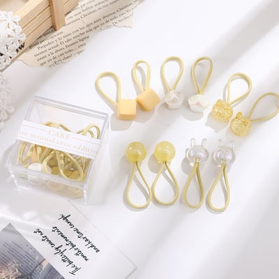 盒裝糖果色髮圈6