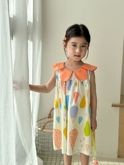 繽紛大翻領洋裝套裝2