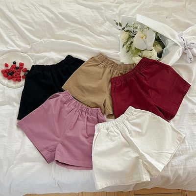 百搭素色口袋短褲1