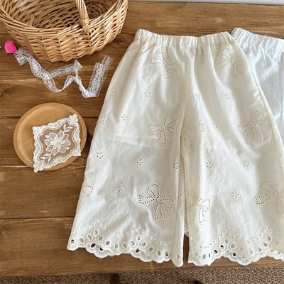 甜美繡花九分褲6