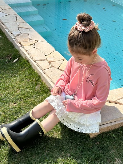 甜美蕾絲壓花短裙6