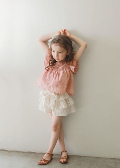 甜美多層花邊褲裙4