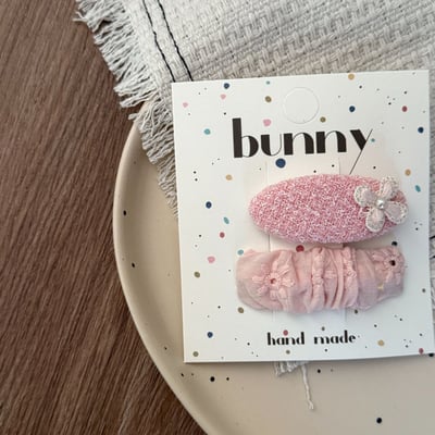 甜美粉系髮夾10