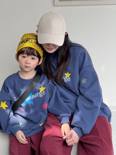 字母星星圓領上衣(大人)7