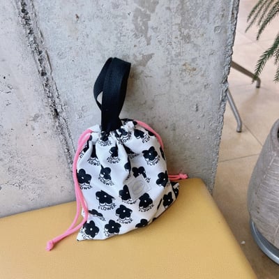 印花手提束口收納袋(幼兒園鞋袋)5色9