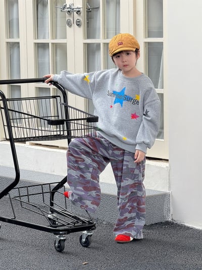 字母星星圓領上衣(大人)6