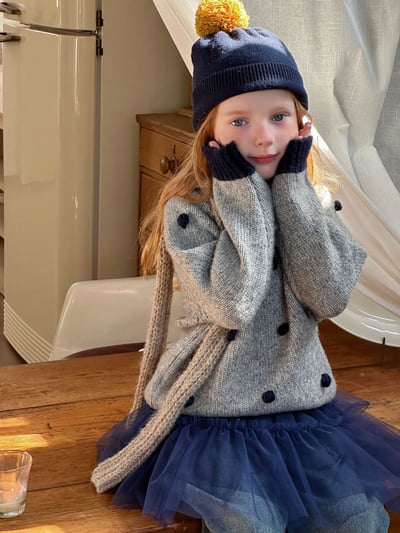 波點粗針織毛衣3