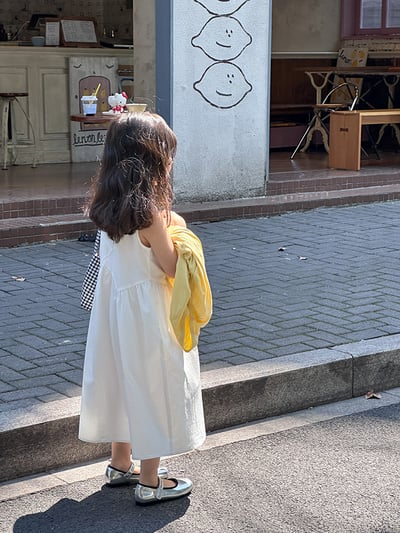 氣質拼接無袖長洋6