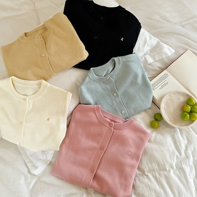 刺繡樱桃針織外套1