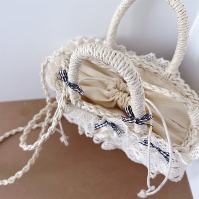 蕾絲蝴蝶結編織包6