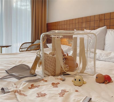 撞色透明果凍手提包4