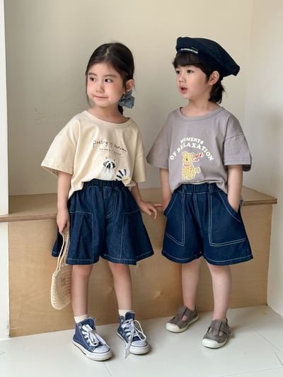 可愛手繪風動物T恤4