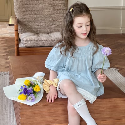 甜美泡泡袖娃娃上衣1