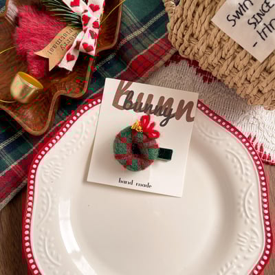 羊毛氈聖誕髮夾8