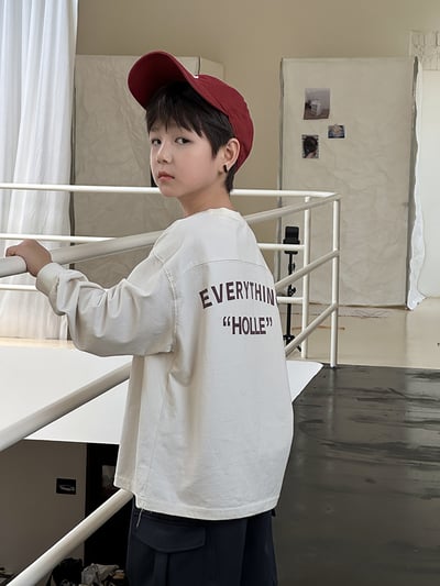 字母拼接寬鬆上衣4