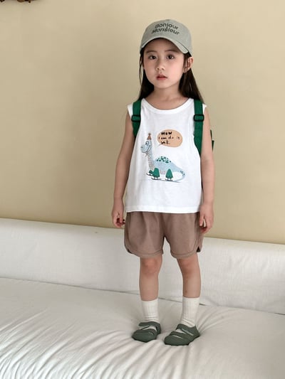 恐龍卡通背心套裝4