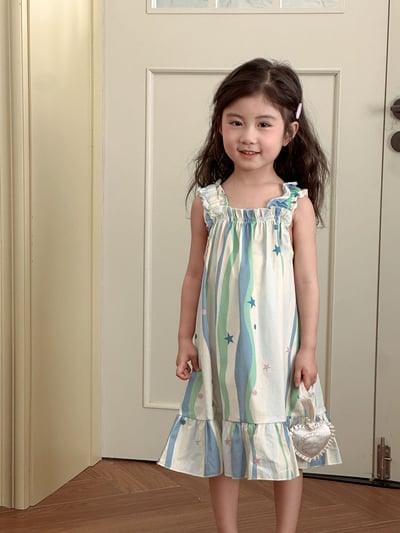 藍綠星星居家服2