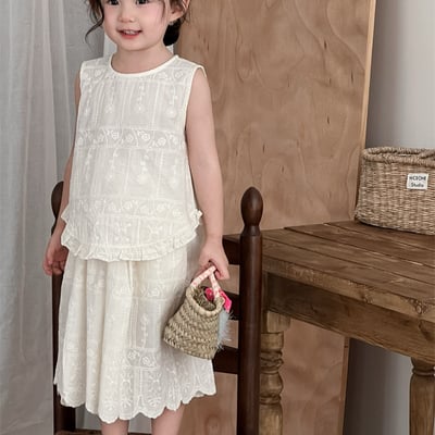 小花園刺繡洋裝套裝2