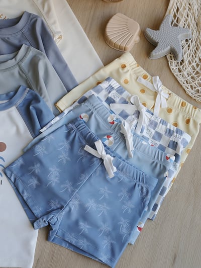 男童兩件式泳裝含泳帽2