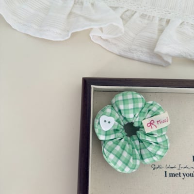 花朵丸子頭髮圈7