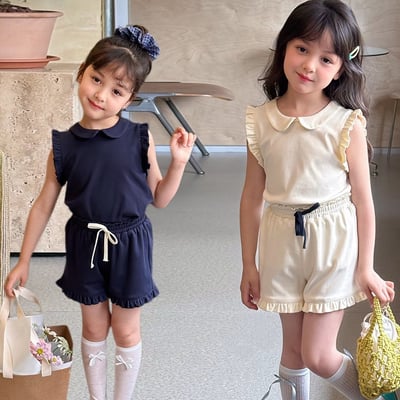 娃娃領花邊套裝1