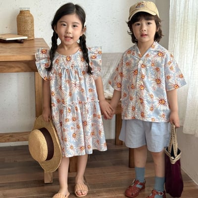 大碎花洋裝/套裝1