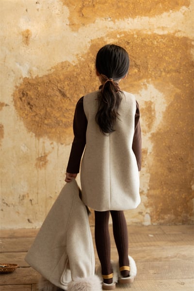 毛呢外套背心裙套裝7