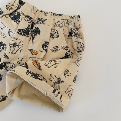手繪風動物短褲4