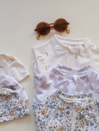 女童長袖拉鍊泳衣含帽8