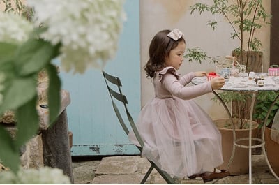 甜美荷葉邊公主紗洋裝4