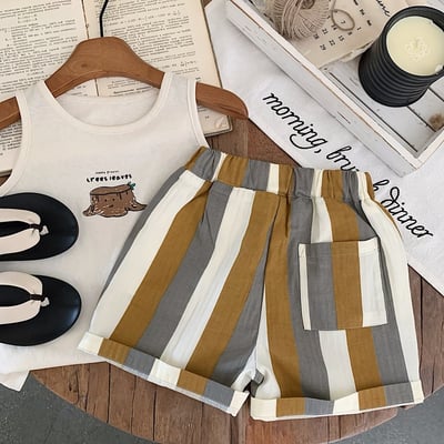 雙色條紋短褲3