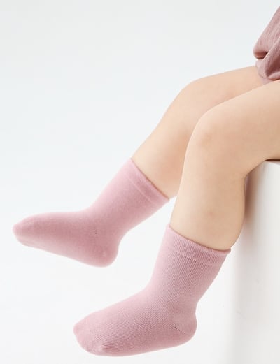 馬卡龍素色襪子組4