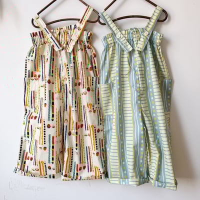 渡假風吊帶寬褲8