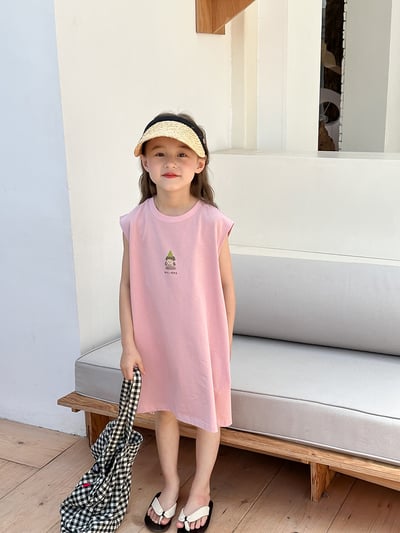 卡通休閒背心連身裙5