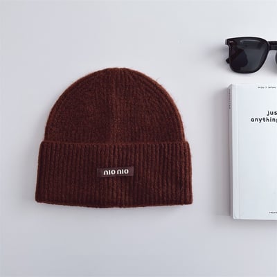 日系小布標兒童毛帽6