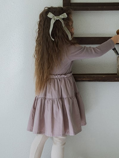 花邊領拼接洋裝-尺寸1204