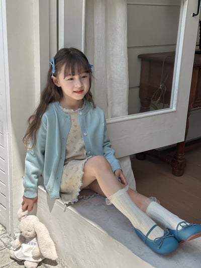 刺繡樱桃針織外套4