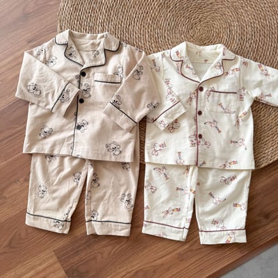 純棉可愛長袖家居服11