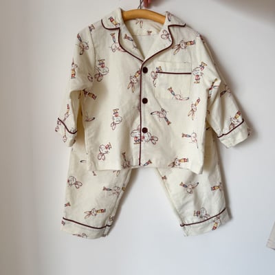 純棉可愛長袖家居服6