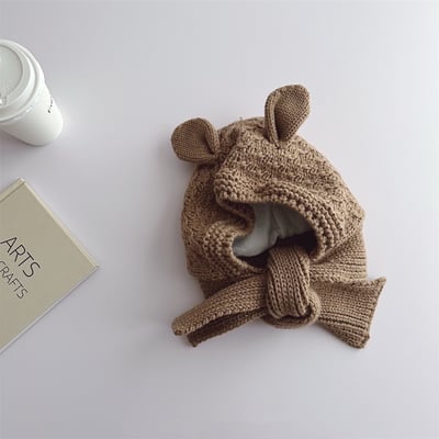 立體動物耳朵圍巾毛帽5