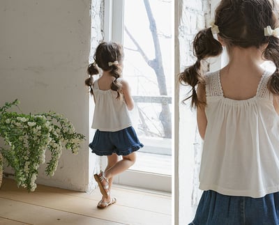 蕾絲雕花娃娃衫背心7