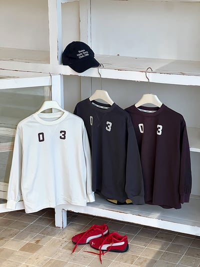 字母拼接寬鬆上衣2