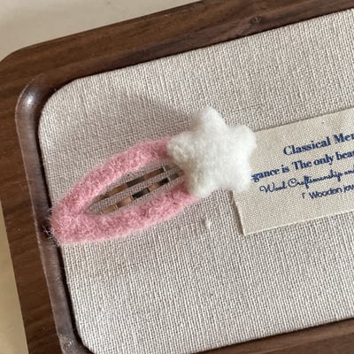 星星愛心撞色髮夾2