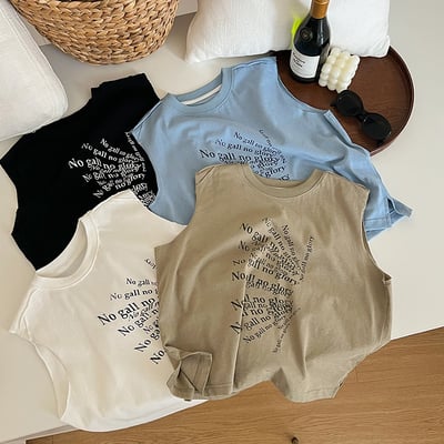 特殊剪裁字母涼感背心1