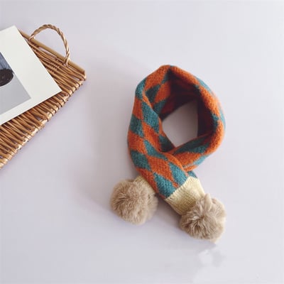 幾何格紋交叉圍脖4