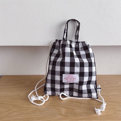 英字帆布抽繩包3