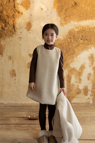 毛呢外套背心裙套裝6